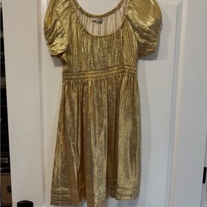 Corey Lynn Calter Gold Midi Dress